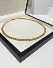 18 Karaat Massief Gouden Gourmet Slot Collier - 46 cm / 59,8 g / 6.5 mm