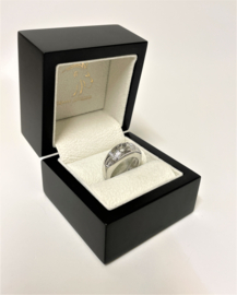 18 K Witgouden Chopard Love Ring Happy Diamond - 11,3 g