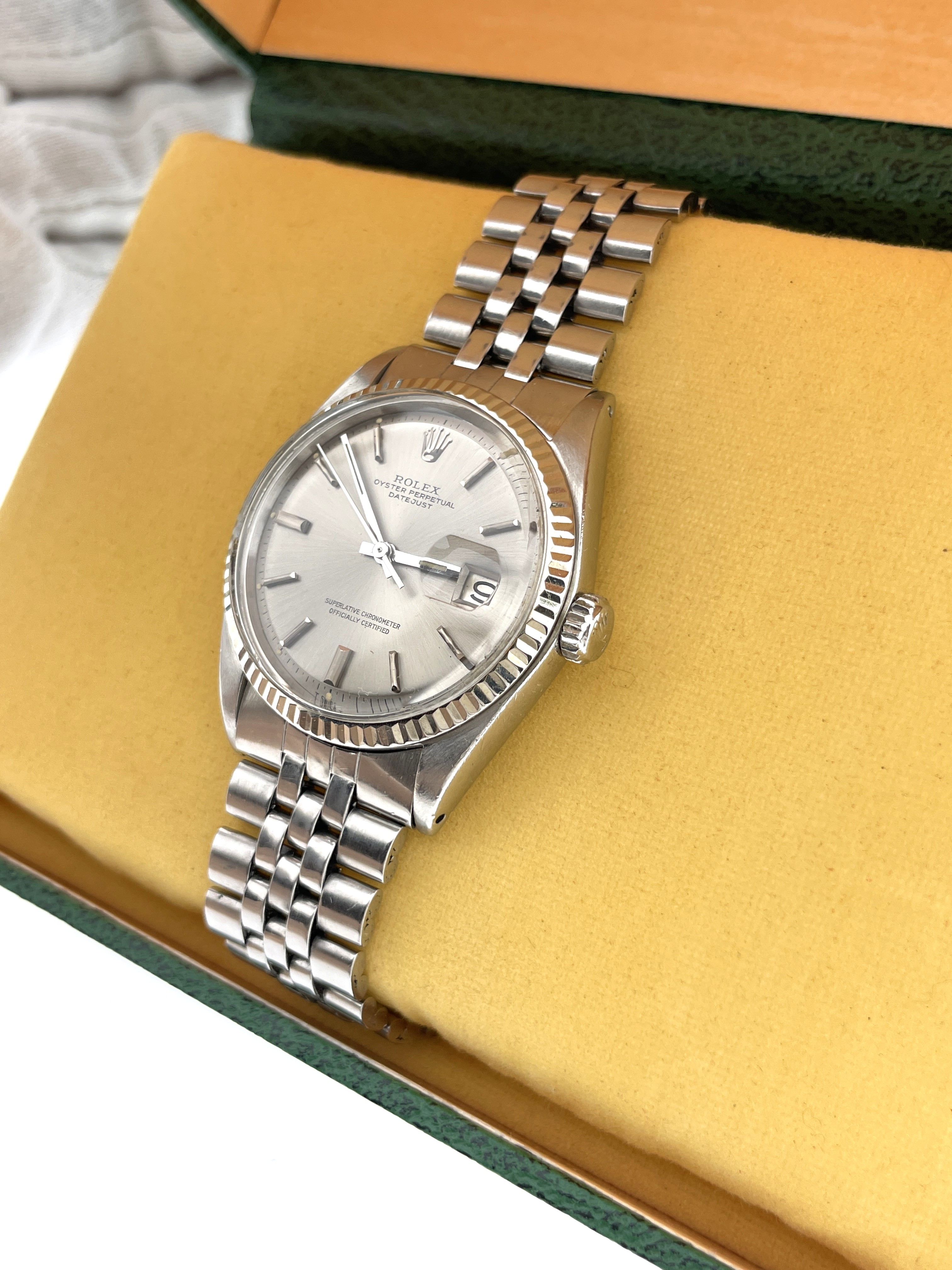 Rolex Oyster Perpetual Datejust 1601 Pie Pan 36 mm / 1971