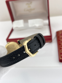 1986s Ladies Cartier 'Must de' Ronde Black Dial Vendome  Vermeil - Full set / 2 Jaar Cartier Garantie