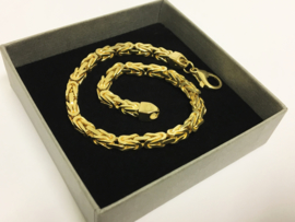 18 K Massief Gouden Heren Konings Armband - 25 cm / 44,61 g