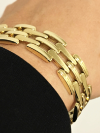 14 K Gouden Schakel Armband - 19,5 cm / 21,5 g