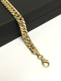 14 K Gouden Gourmet Schakel Armband (hol) - 19,3 cm / 10,4 g