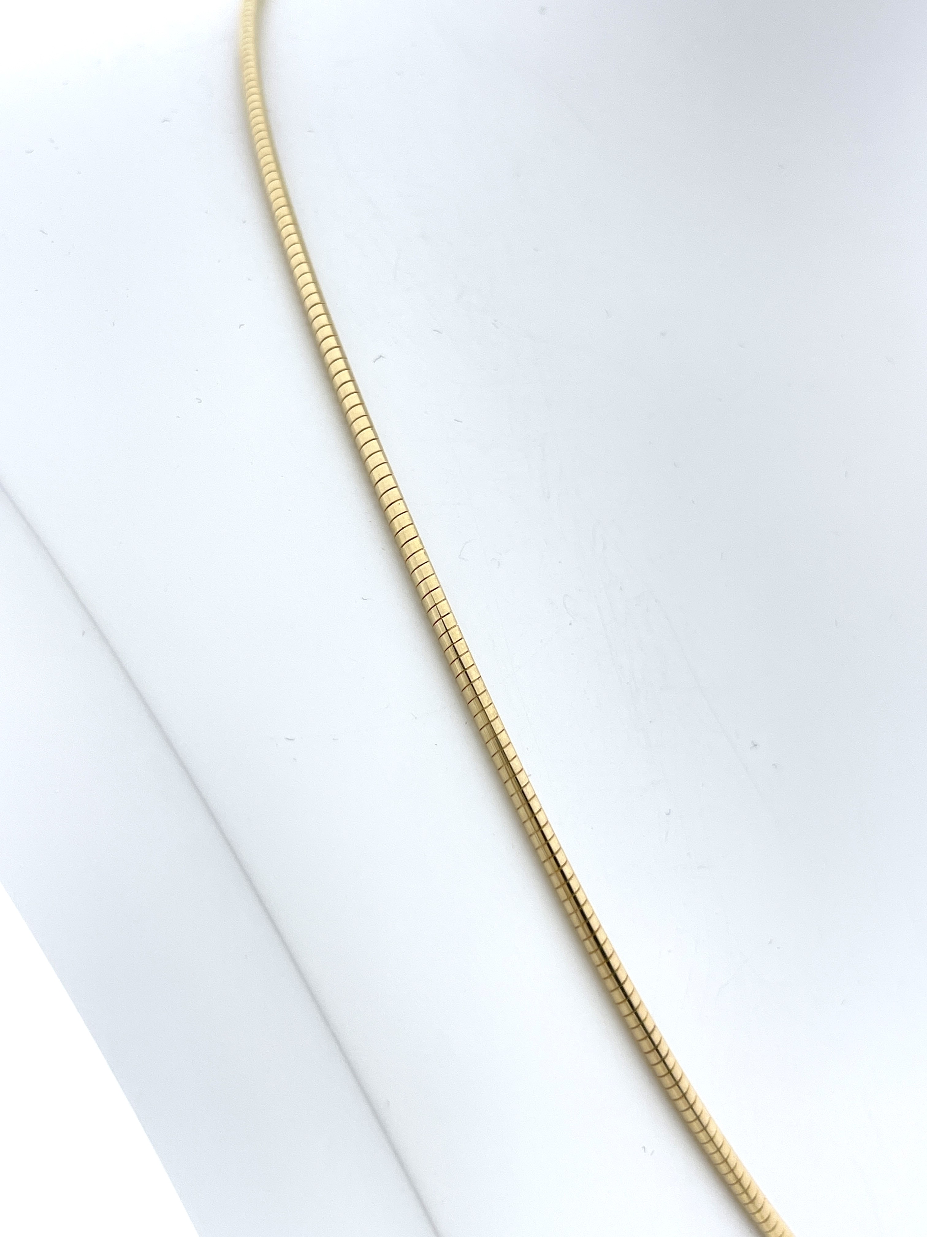 14 Karaat Geelgouden Slangen Collier - 45 cm / 1.5 mm / 10 g