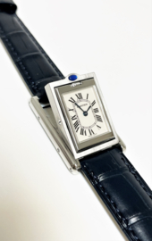 Cartier Tank Basculante 2386 Stainless Steel White Roman Dial - Incl 2 Jaar Garantie Cartier