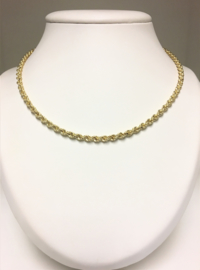 14 K Gouden Koord Collier - 46 cm
