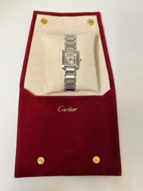 Cartier Tank Francaise Staal / Goud Model 2384 Quartz Incl Cartier Garantie