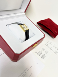 Must de Cartier Tank Midsize Quartz White Roman Dial Deployante Incl Cartier Garantie