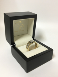 14 K Bicolor Gouden Heren Rolex Ring  Zirkonia - 6,9 g