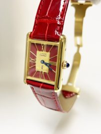 Must de Cartier Tank Large Cloisonné Dial - Quartz / Incl Cartier Garantie