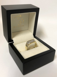 14 K Gouden Heren Ring 0.35 crt Briljantgeslepen Diamant G-VS2/SI