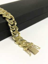 14 K Massief Gouden Gourmet Schakel Armband - 20,5 cm / 58,5 g