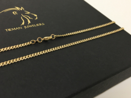 14 K Gouden Gourmet Schakel Ketting - 52 cm / 7,25 g