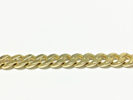 14 K Massief Gouden Gourmet Schakel Armband - 21 cm / 19,65 g