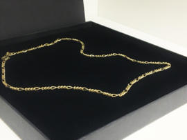 14 K Figaro Schakel Collier Ketting  - 45 cm / 10 g