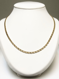 14 K Gouden Valkoog Schakel Ketting - 51 cm / 8,85 g