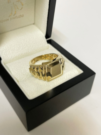 Grove 14 K Gouden Heren Rolex Ring Carré - Mt 20,5