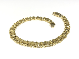 14 K Gouden Konings Armband - 22 cm / 26,51 g / 6,5 mm