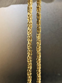 14 K Massief Gouden Koningsketting - 60 cm / 44,5 g / 3,5 mm