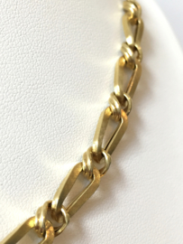 14 K Gouden Schakel Collier - Verstelbaar 41-47,5 cm