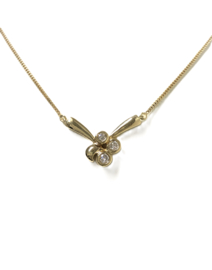 Gouden Gourmet Colier Briljant Geslepen Diamant 0.30 ct - G/VS
