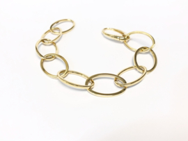 14 K Gouden Anker Schakel Armband Ovaal Groot - 16 mm / 20 cm