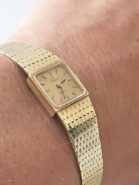 14K Gouden Omega de Ville Dames Horloge 1975 Incl doos/certificaat