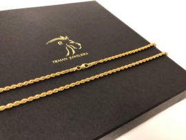 14 K Gouden Koord Collier - 46 cm