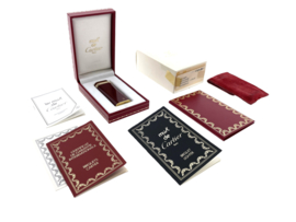 Must de Cartier Briquet Laque de Chine 3 Anneaux (Trinity) Bordeaux - Gas Aansteker