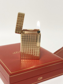 S.T. Dupont Carré Aansteker Verguld - Full Set