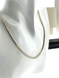 14 Karaat Geelgouden Slangen Collier - 39.5 cm / 9.7 g / 2.2 mm