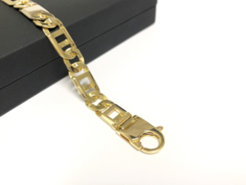 18 K Massief Gouden Rolex Schakel Armband - 20 cm / 25,25 g / 9 mm