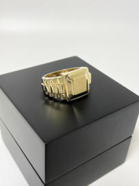 Grove 14 K Gouden Heren Rolex Ring Carré - Mt 20,5