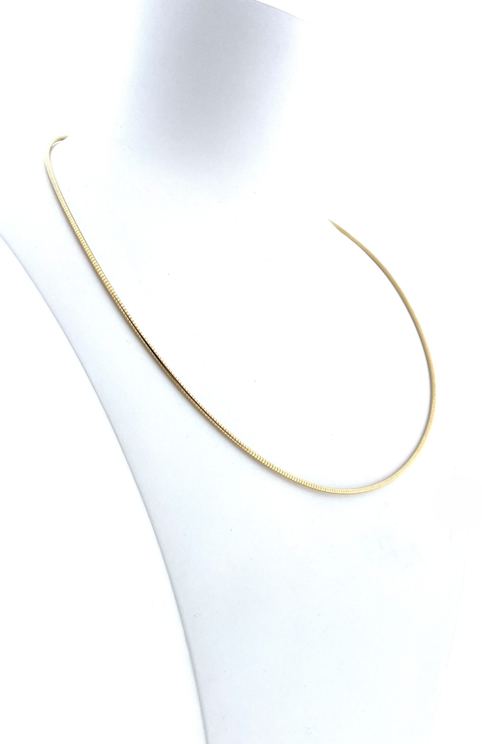 14 Karaat Geelgouden Slangen Collier - 45 cm / 1.5 mm / 10 g