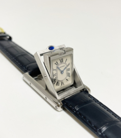 Cartier Tank Basculante 2386 Stainless Steel White Roman Dial - Incl 2 Jaar Garantie Cartier