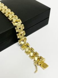 Vintage 14 K Gouden Schakel Armband - 18,5 cm / 17,99 g / 1 cm