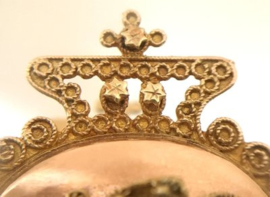 Antiek 14 K Gouden Mutsenbel Broche - ca 1900