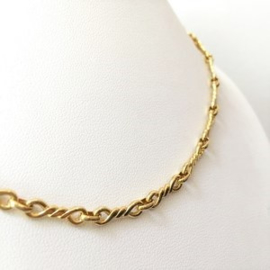 14 K Gouden Infinity Schakel Collier - 45 cm / 19,54 g