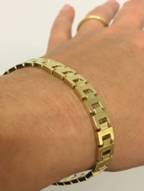 14 K Gouden Schakel Armband - 19 cm / 13,35 g
