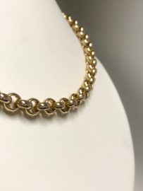 14 K Gouden Jasseron Slot Collier - 45 cm / 29,5 g