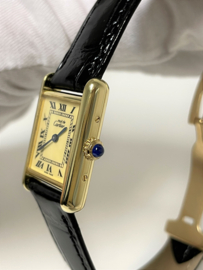 Must de Cartier Tank Midsize Quartz 1613 Roman Dial Deployante - Cartier Garantie