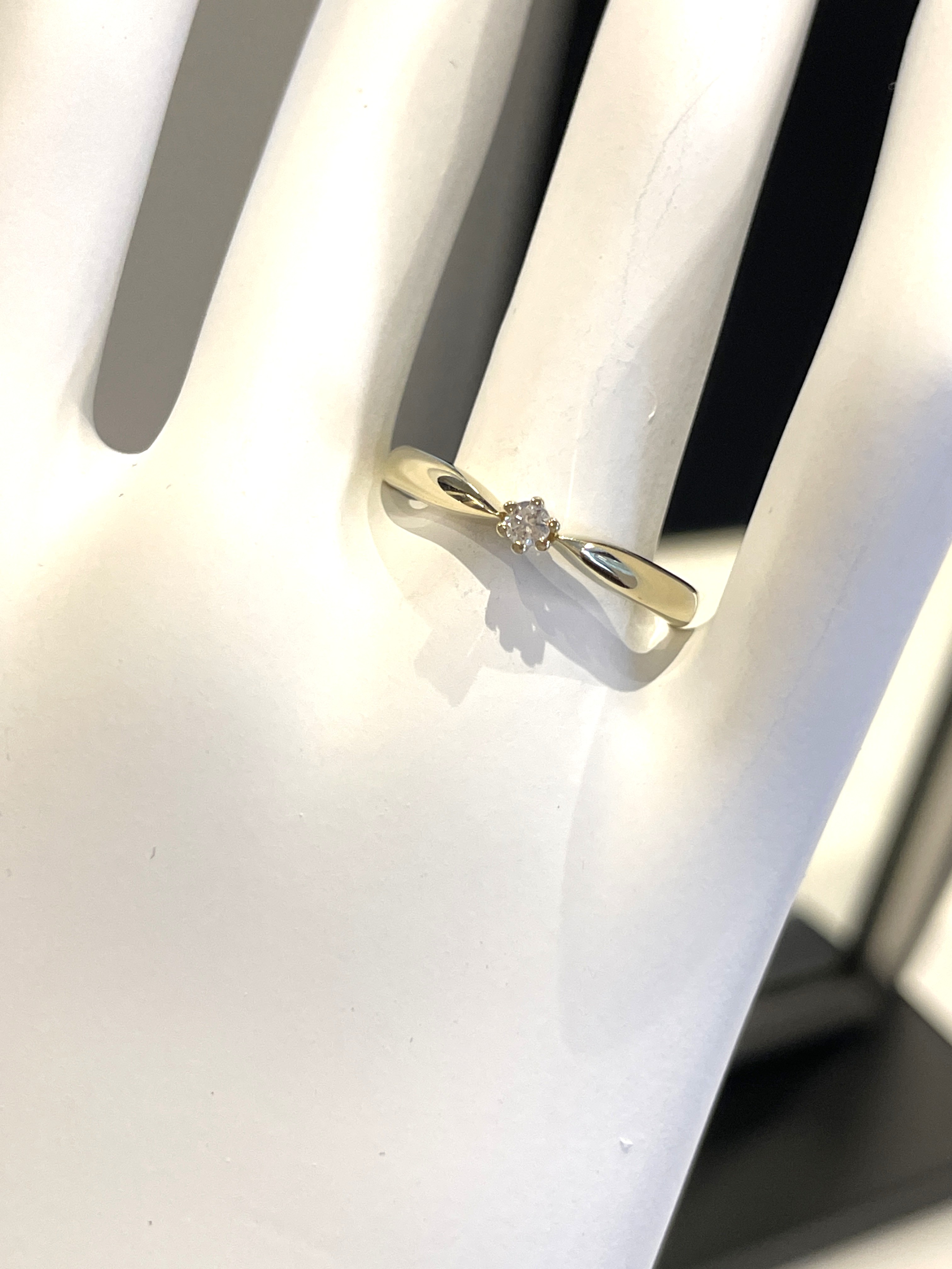 14 Karaat Gouden Solitair Ring Cubic Zirkonia