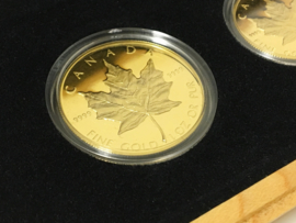 Commemorative Maple Leaf Issue - Set Gouden Maple Leaf in Cassette PROOF