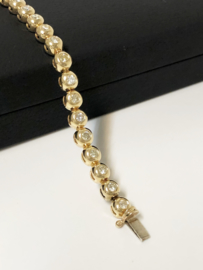 14 K Gouden Tennis Armband 1,8 crt Briljantgeslepen Diamant - H / VS2