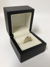 Antiek Handvervaardigd 14 K Gouden Solitair Ring 0.25 crt Diamant F / VVS1