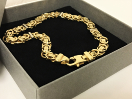 18 K Bicolor Gouden Koningsketting 64 cm / 91,96 g