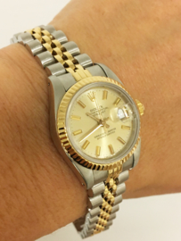 Rolex Oyster Perpetual Datejust Lady - Dames Polshorloge Staal/Goud