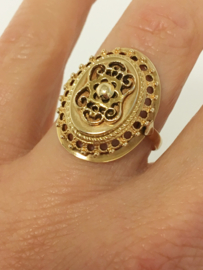 Handvervaardigd 14 K Antiek Gouden Ring