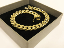 14 K Gouden Gourmet Schakel Armband - 20,5 cm / 17,75 g