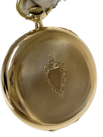 Rival Ancre Antiek Gouden Zakhorloge Met Horlogeketting - Jaren '30 / 78,65 g